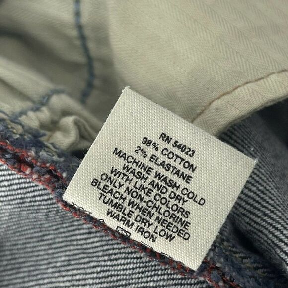 GAP Stretch Bootcut Blue Jeans Womens Size 4 Dark Wash Denim Low Rise Classic - Picture 5 of 5